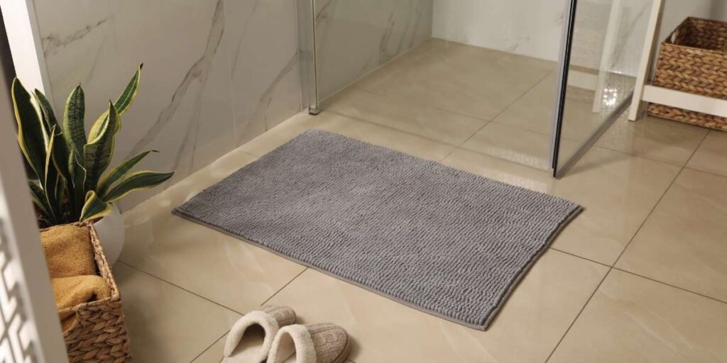 le tapis de bain coordonné