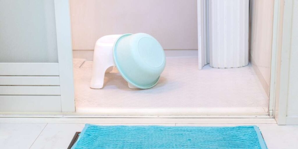 le tapis de bain coordonné